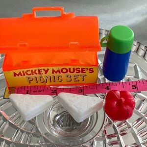 Mickey Mouses PICNIC SET; 70’s retro